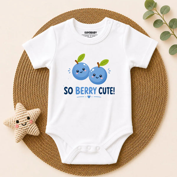 So Berry Cute Baby Romper | Cute Blueberry Baby Outfit