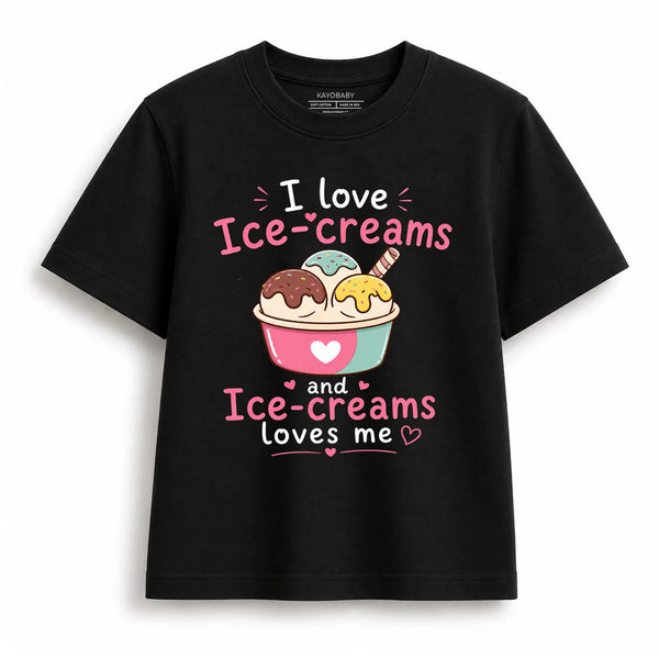 I Love Ice-Creams Kids T-Shirt