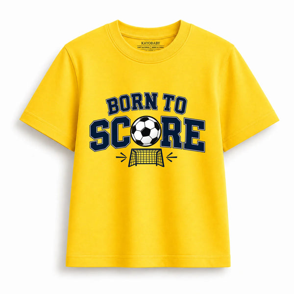 Born to Score Football T-Shirt for Kids | Football Graphic Tee