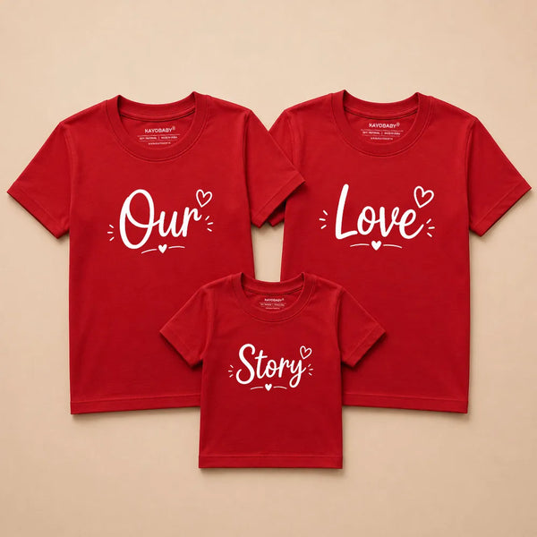 Our Love Story Matching Family T-Shirts