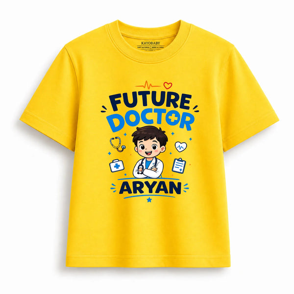 Personalized Future Doctor Kids T-Shirt for Boys