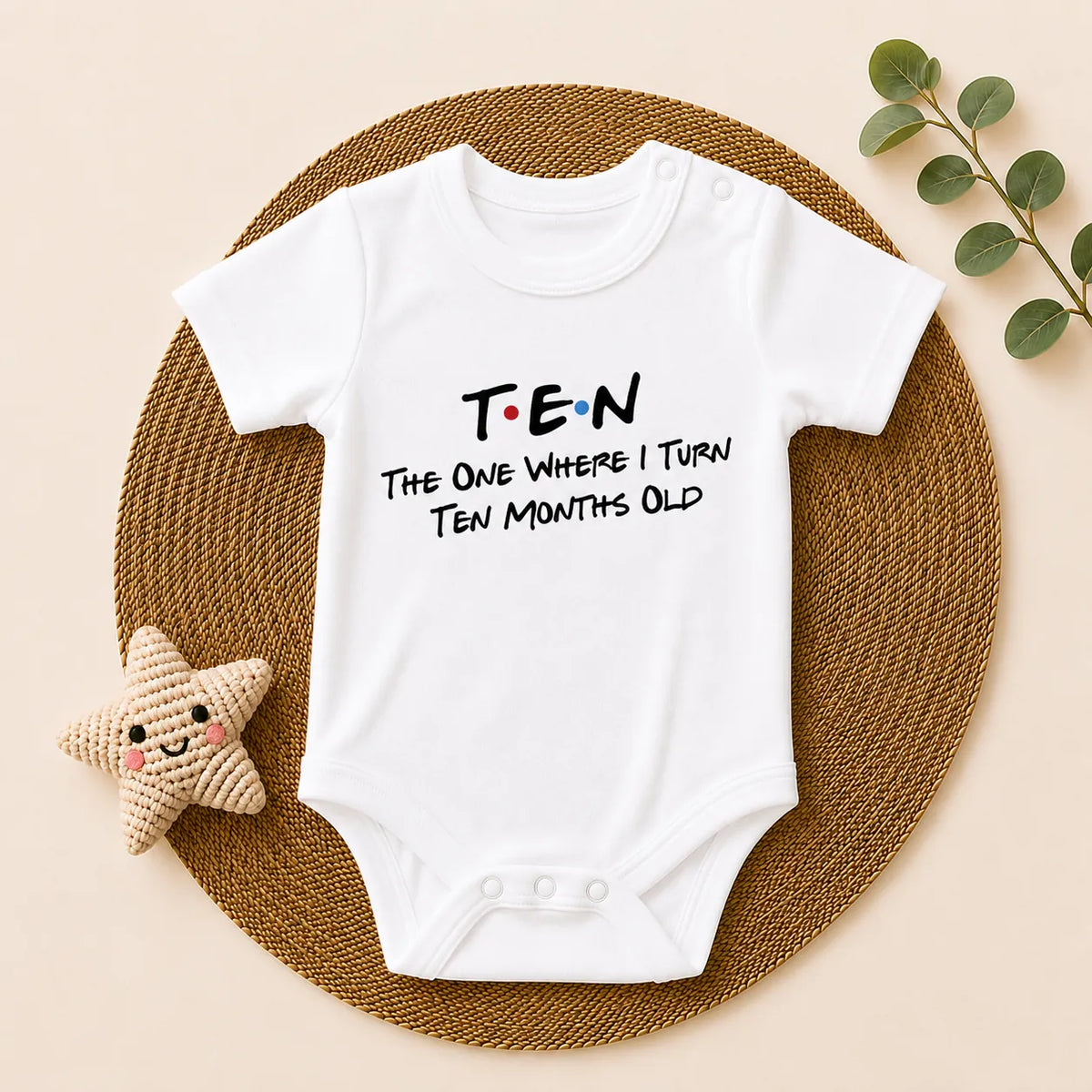 12-Piece Baby Milestone Romper Set(1 Months to 1 Year)