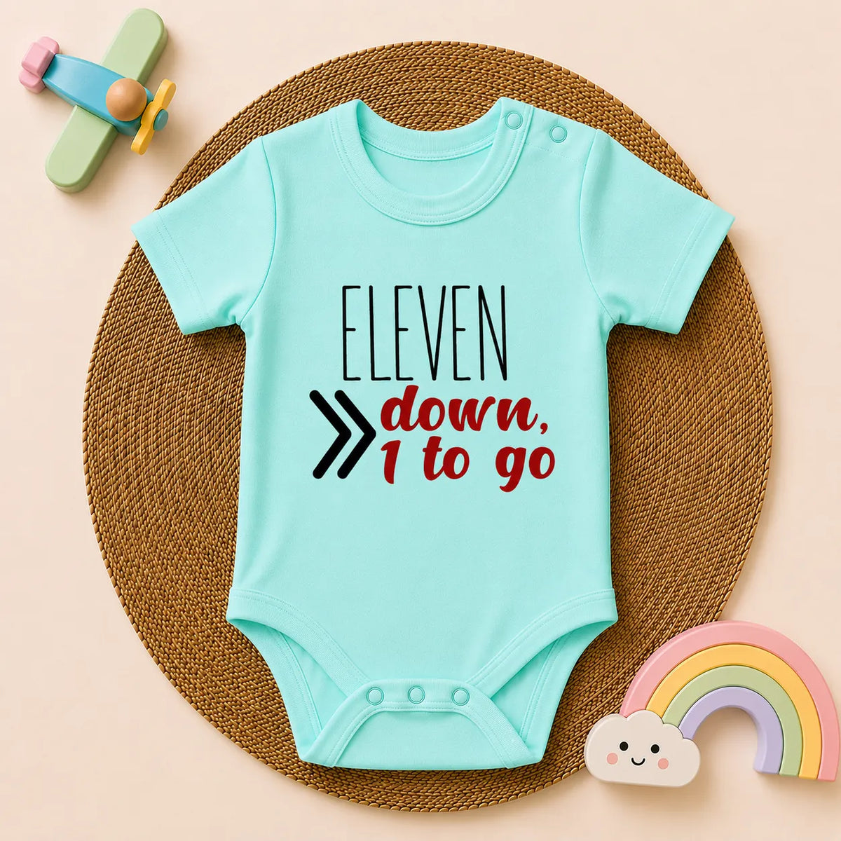 12-Piece Baby Milestone Romper Set