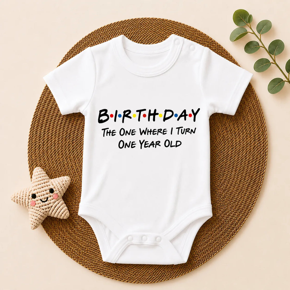 12-Piece Baby Milestone Romper Set(1 Months to 1 Year)