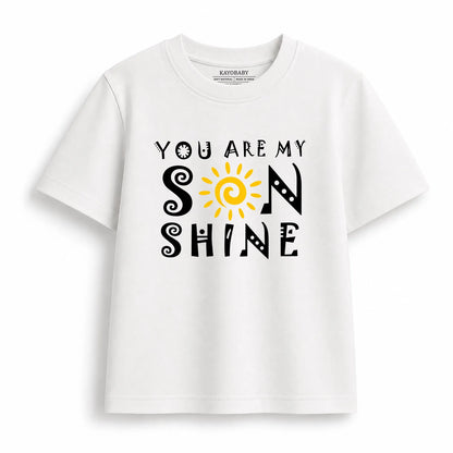You Are My Sunshine matching t-shirt set flat lay 1 KayoBaby
