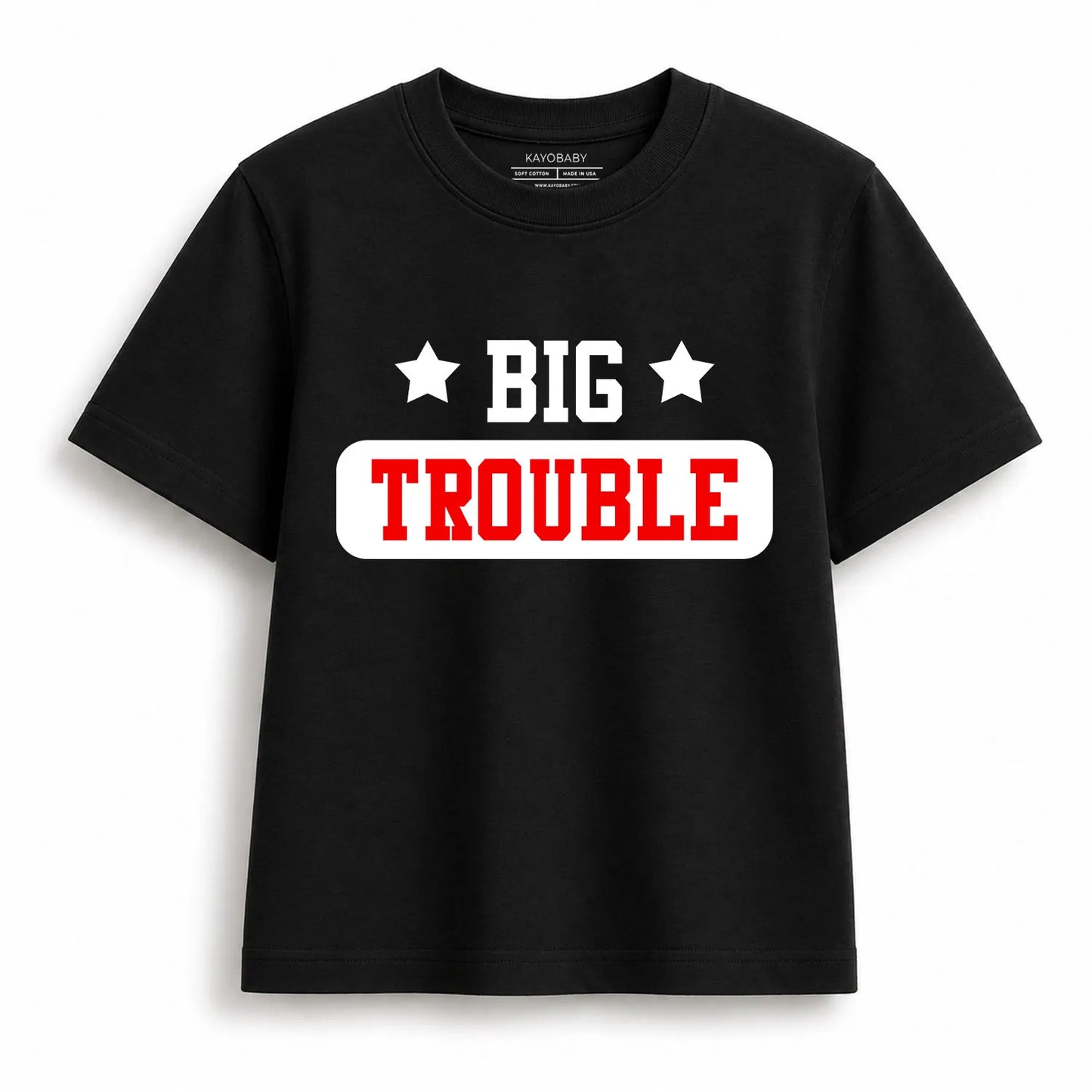 Big Trouble & Little Trouble Matching T-Shirt Set – Parent Child Matching Outfit