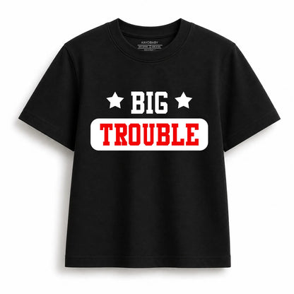 Big Trouble & Little Trouble Matching T-Shirt Set – Parent Child Matching Outfit