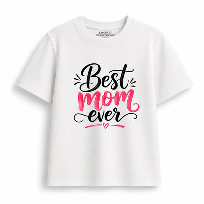 Best Mom Ever Best Son Ever matching t-shirt set flat lay 1 KayoBaby