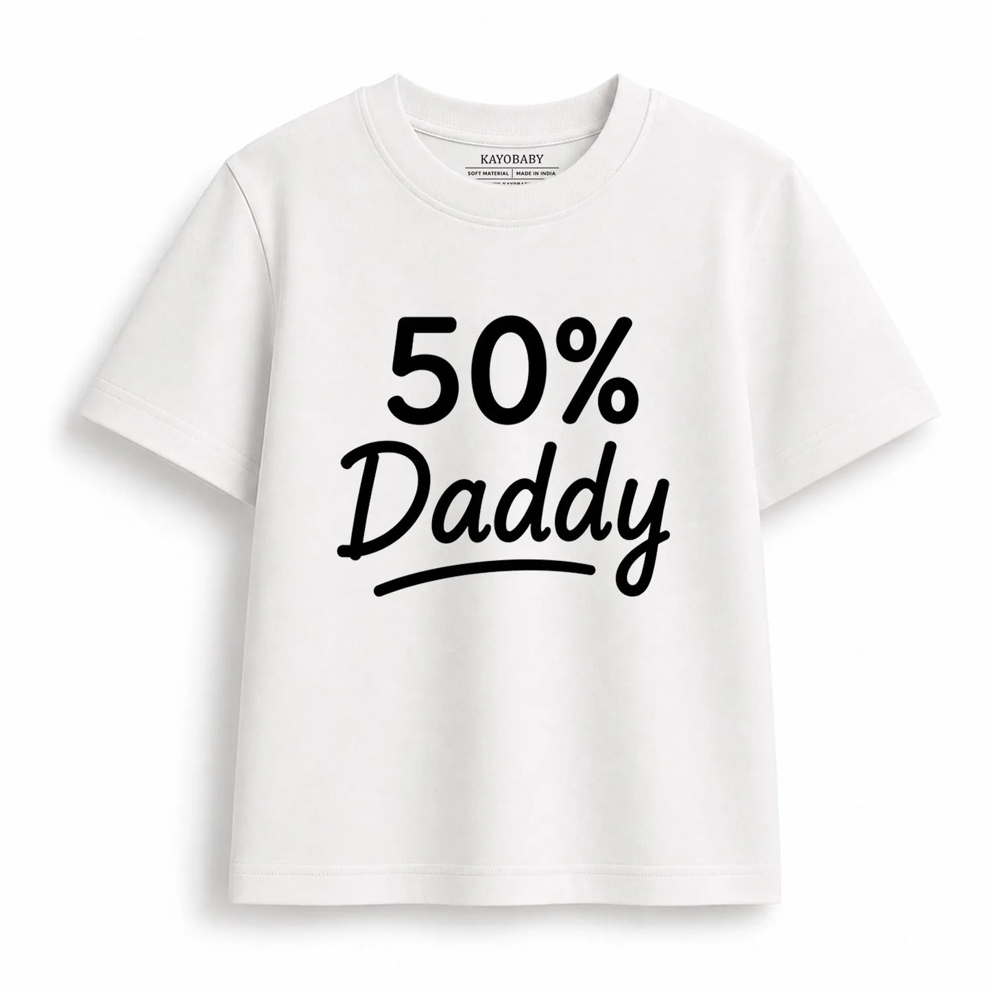 50% Daddy, 50% Mommy, 100% Perfection Matching Family T-Shirts