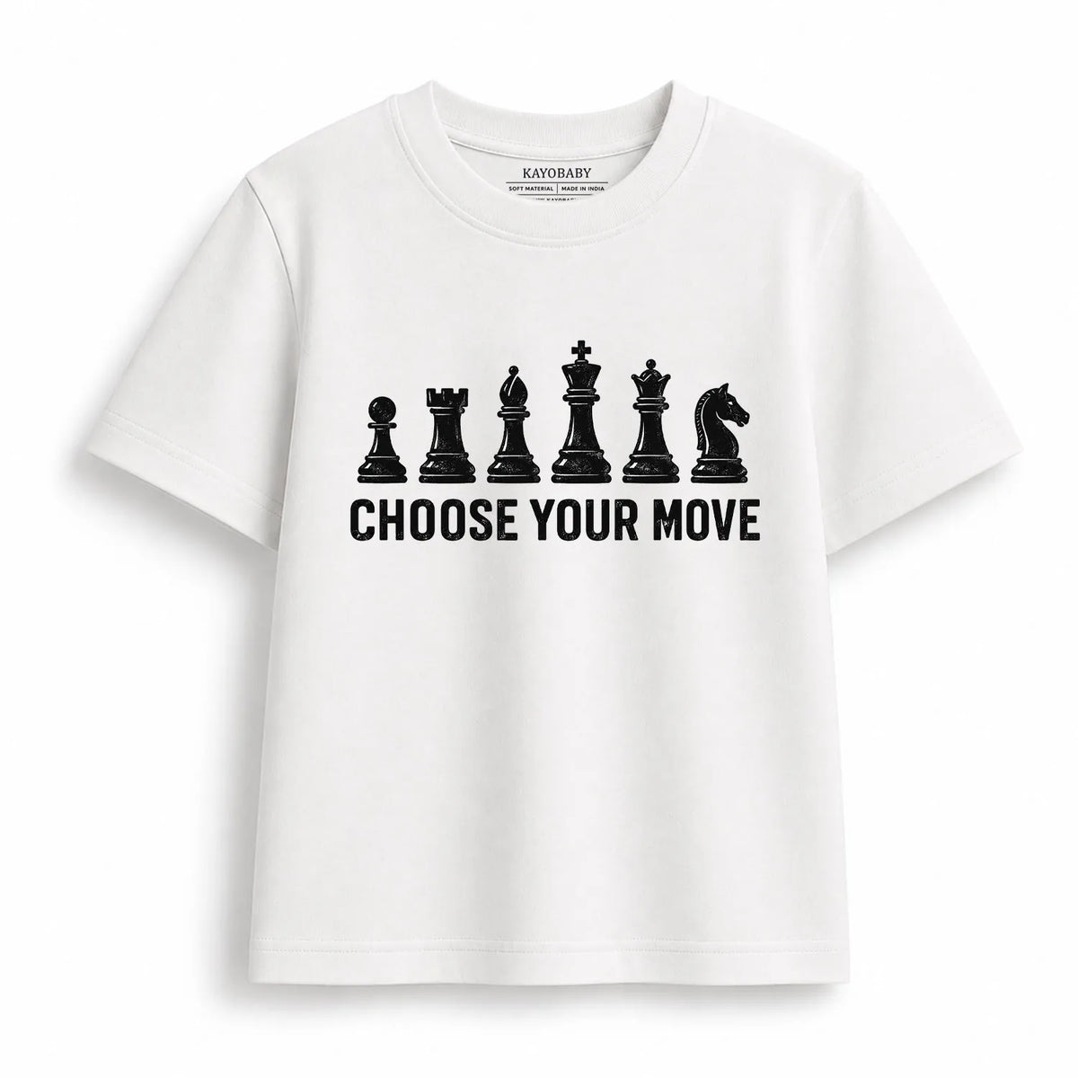 Choose Your Move Chess Kids T-Shirt | Chess Graphic Tee for Boys & Girls