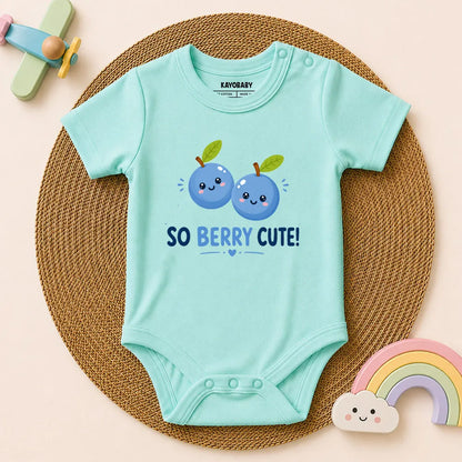 So Berry Cute Baby Romper | Cute Blueberry Baby Outfit
