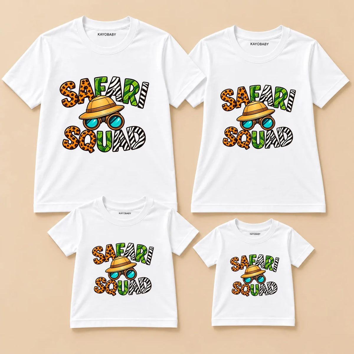 Safari Squad Family Matching T-Shirts – Matching Outfits for Parents and Kids