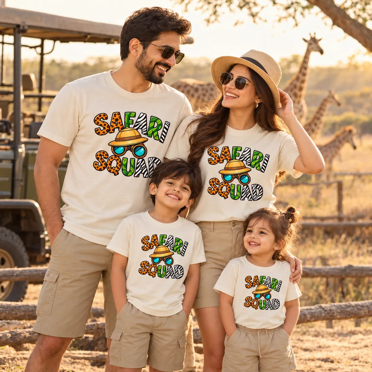 Safari Squad Family Matching T-Shirts – Matching Outfits for Parents and Kids