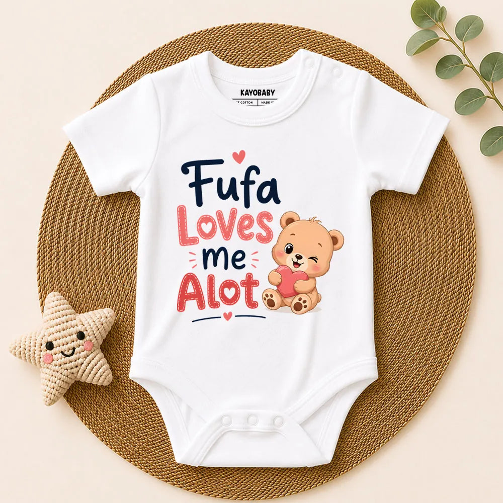 Fufa Loves Me A Lot Baby Romper | Cute Fufa & Baby Bond Outfit
