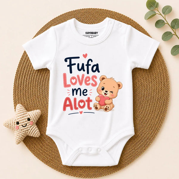 Fufa Loves Me A Lot Baby Romper | Cute Fufa & Baby Bond Outfit