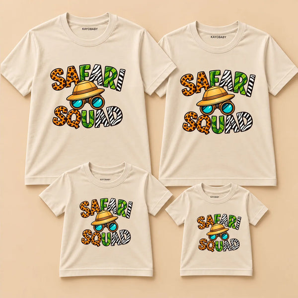 Safari Squad Family Matching T-Shirts – Matching Outfits for Parents and Kids