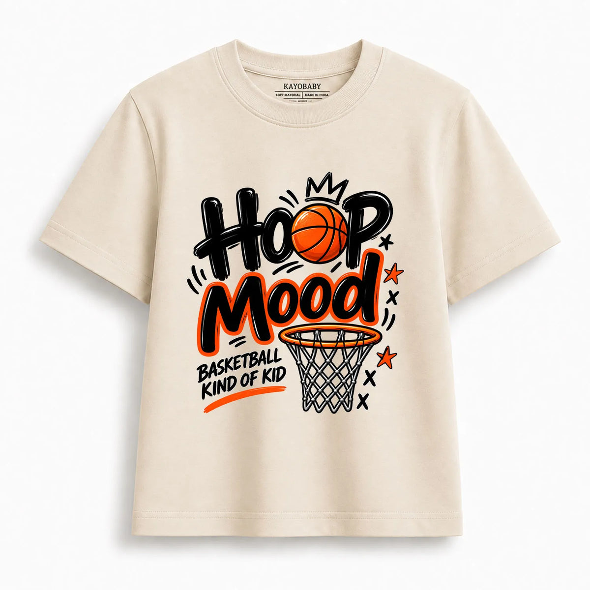 Hoop Mood Basketball T-Shirt for Kids | Basketball Graphic Tee