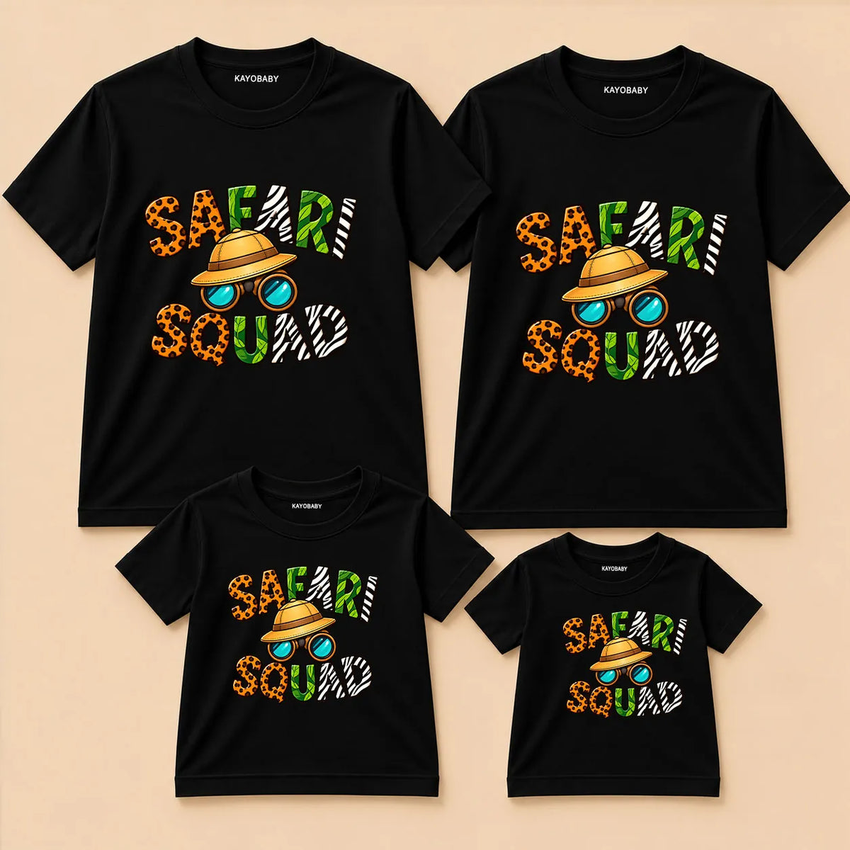 Safari Squad Family Matching T-Shirts – Matching Outfits for Parents and Kids