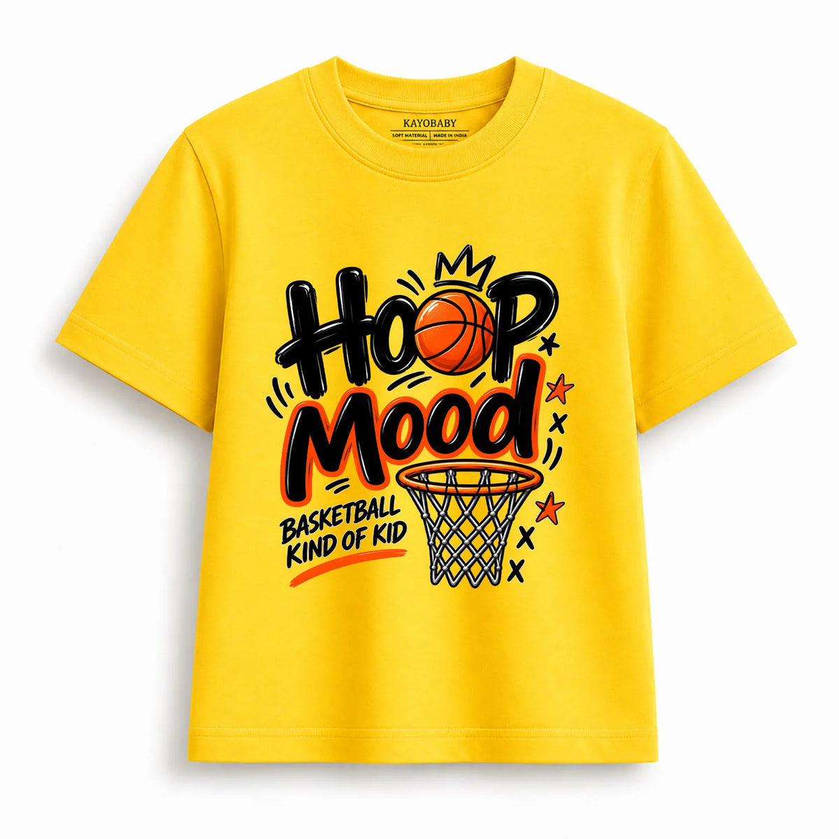 Hoop Mood Basketball T-Shirt for Kids | Basketball Graphic Tee