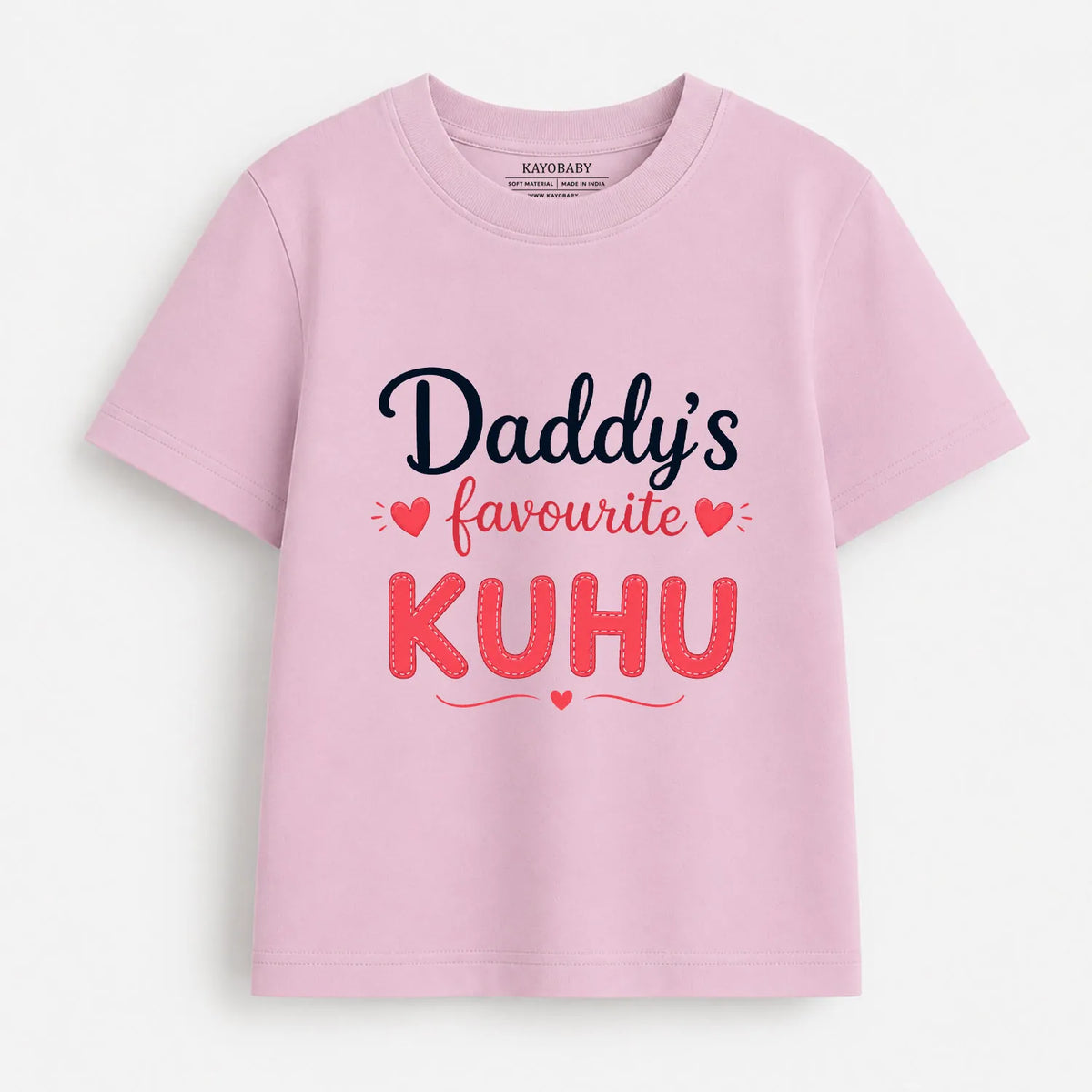 Personalized Girls Cotton T-Shirt Combo Pack of 4 | Sassy, Chocolate & Cute Animal Theme