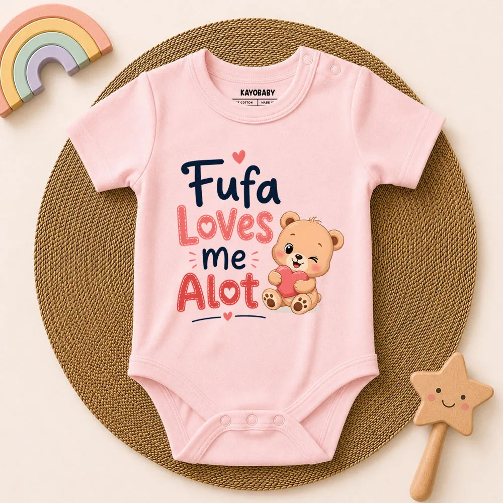 Fufa Loves Me A Lot Baby Romper | Cute Fufa & Baby Bond Outfit