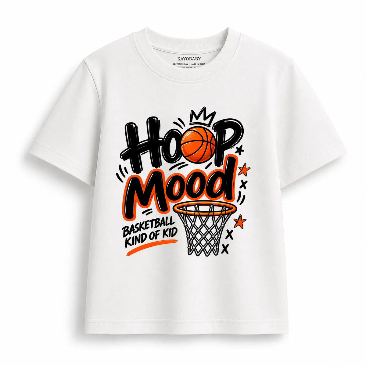 Hoop Mood Basketball T-Shirt for Kids | Basketball Graphic Tee