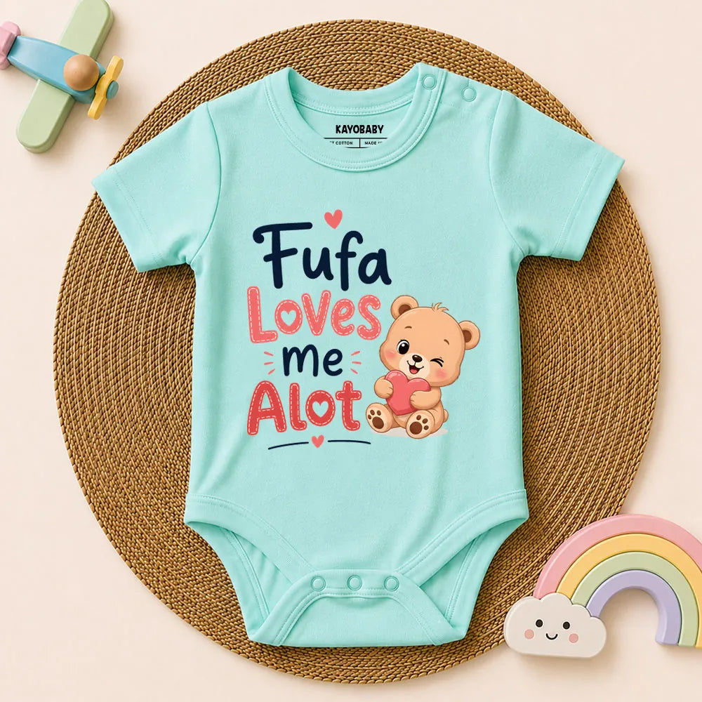 Fufa Loves Me A Lot Baby Romper | Cute Fufa & Baby Bond Outfit