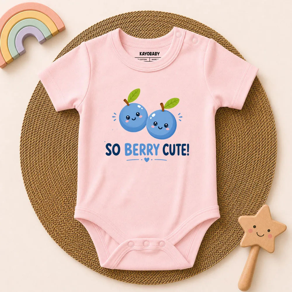 So Berry Cute Baby Romper | Cute Blueberry Baby Outfit