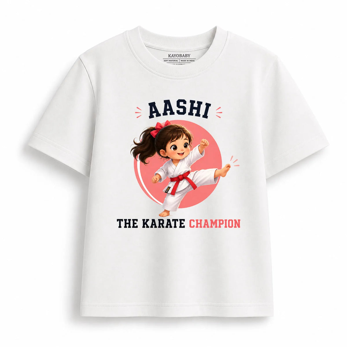 Personalized Karate Champion Kids T-Shirt
