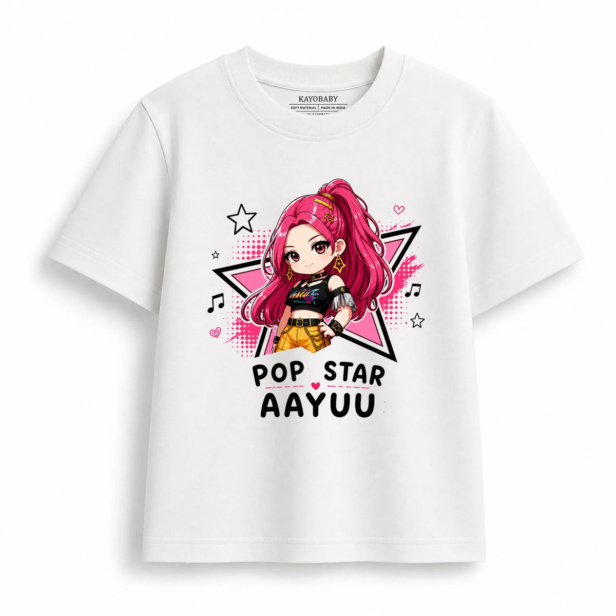 Personalized Pop Star Kids T-Shirt