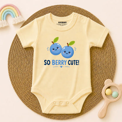 So Berry Cute Baby Romper | Cute Blueberry Baby Outfit