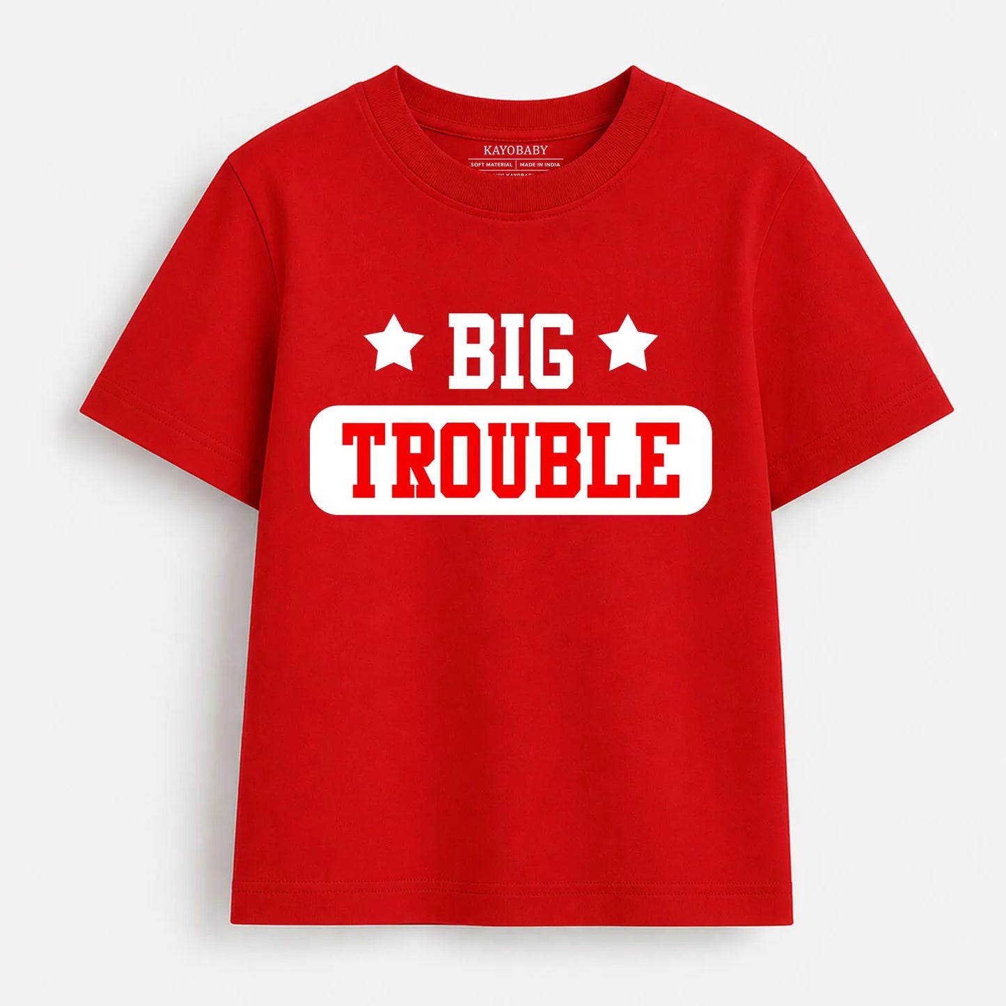 Big Trouble & Little Trouble Matching T-Shirt Set – Parent Child Matching Outfit
