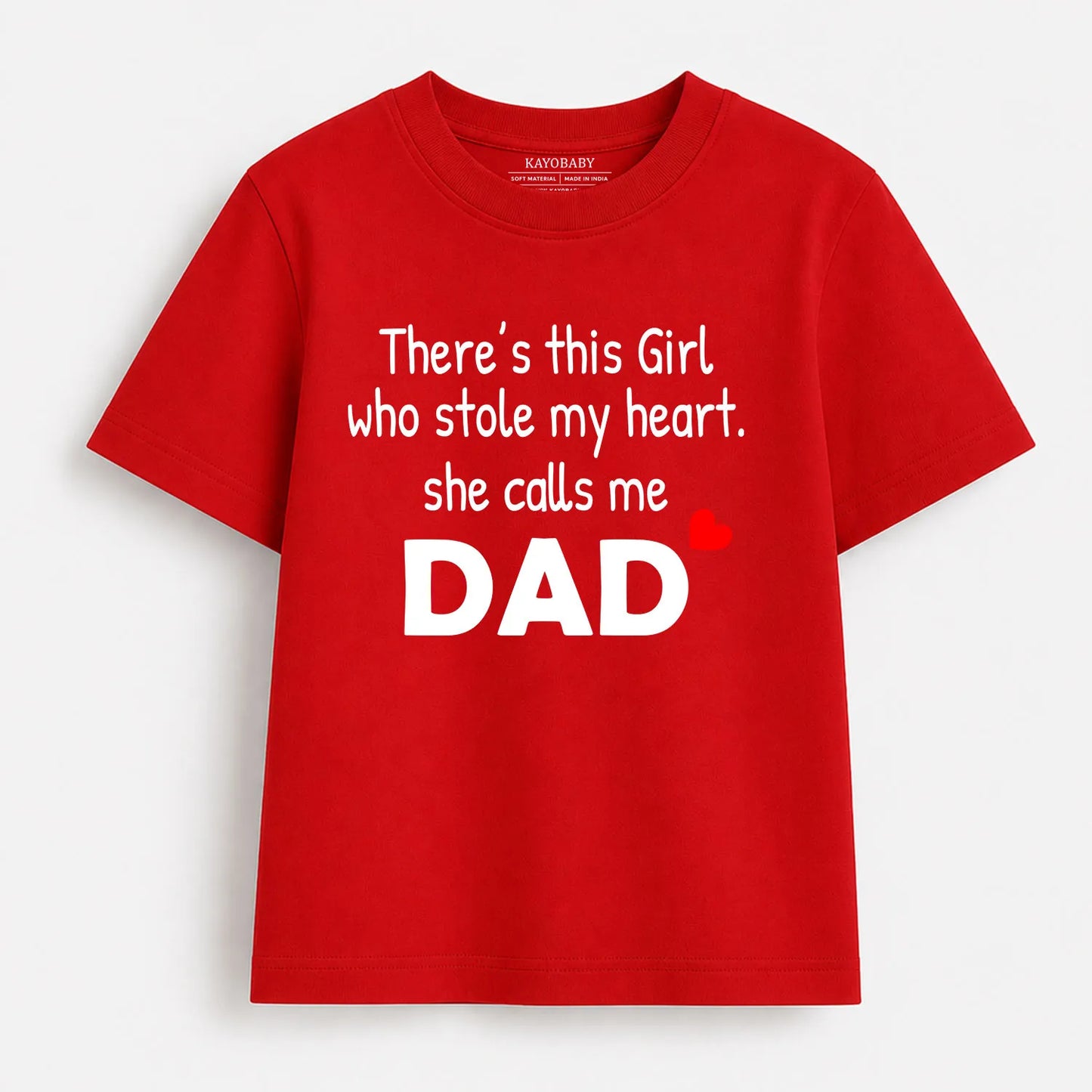 There's This Girl Who Stole My Heart & I Stole Daddy's Heart Matching T-Shirt Set