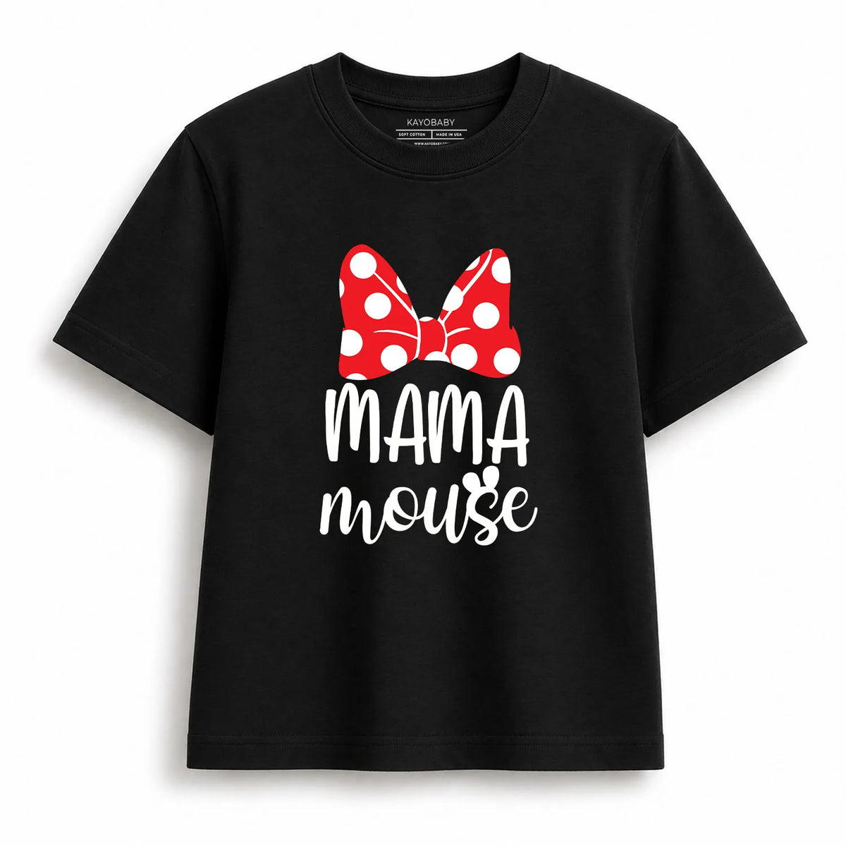 Mama Mouse Mini Mouse matching t-shirt set flat lay 2 KayoBaby