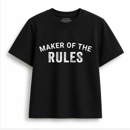 Maker of the Rules Breaker of the Rules matching t-shirt combo flat lay 2 KayoBaby
