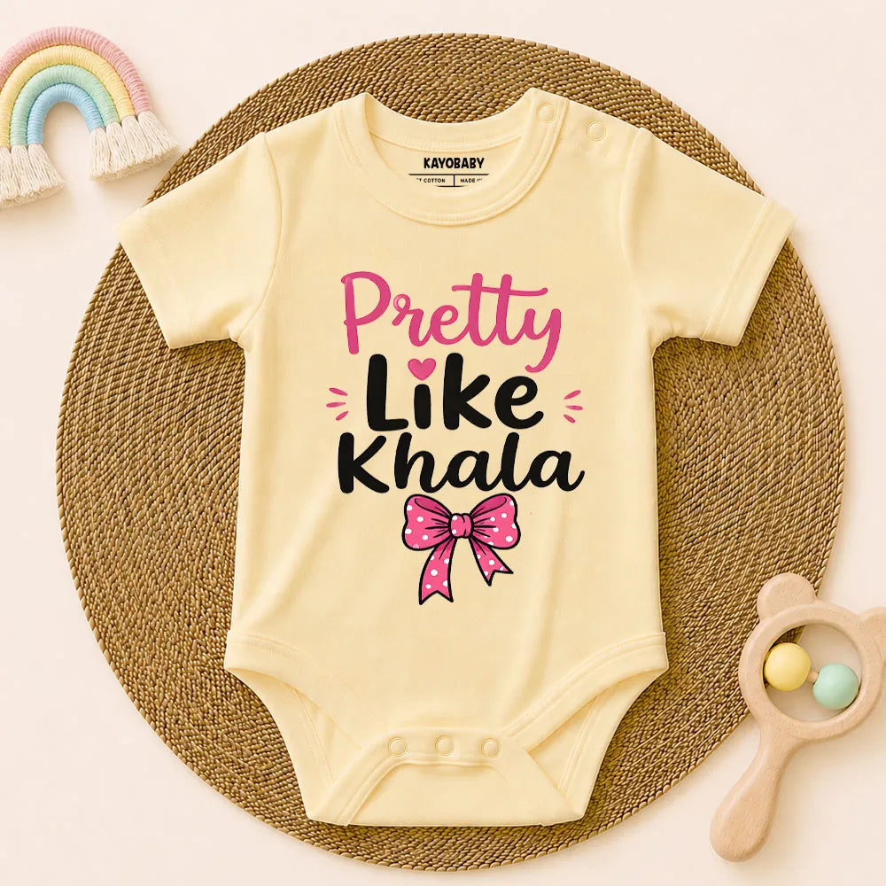 Pretty Like Khala Baby Romper | Cute Khala & Baby Bond Outfit