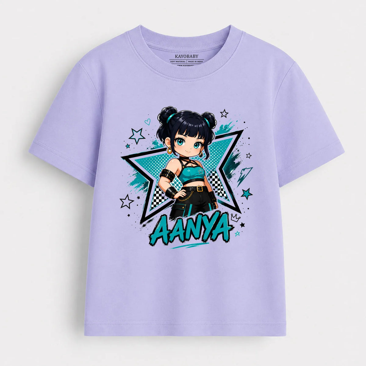 Personalized Anime Girl Kids T-Shirt