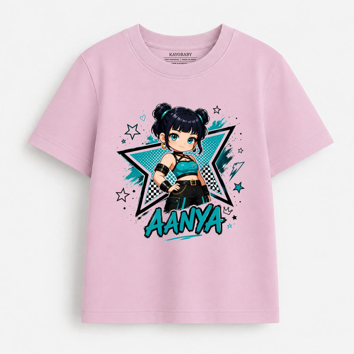 Personalized Anime Girl Kids T-Shirt