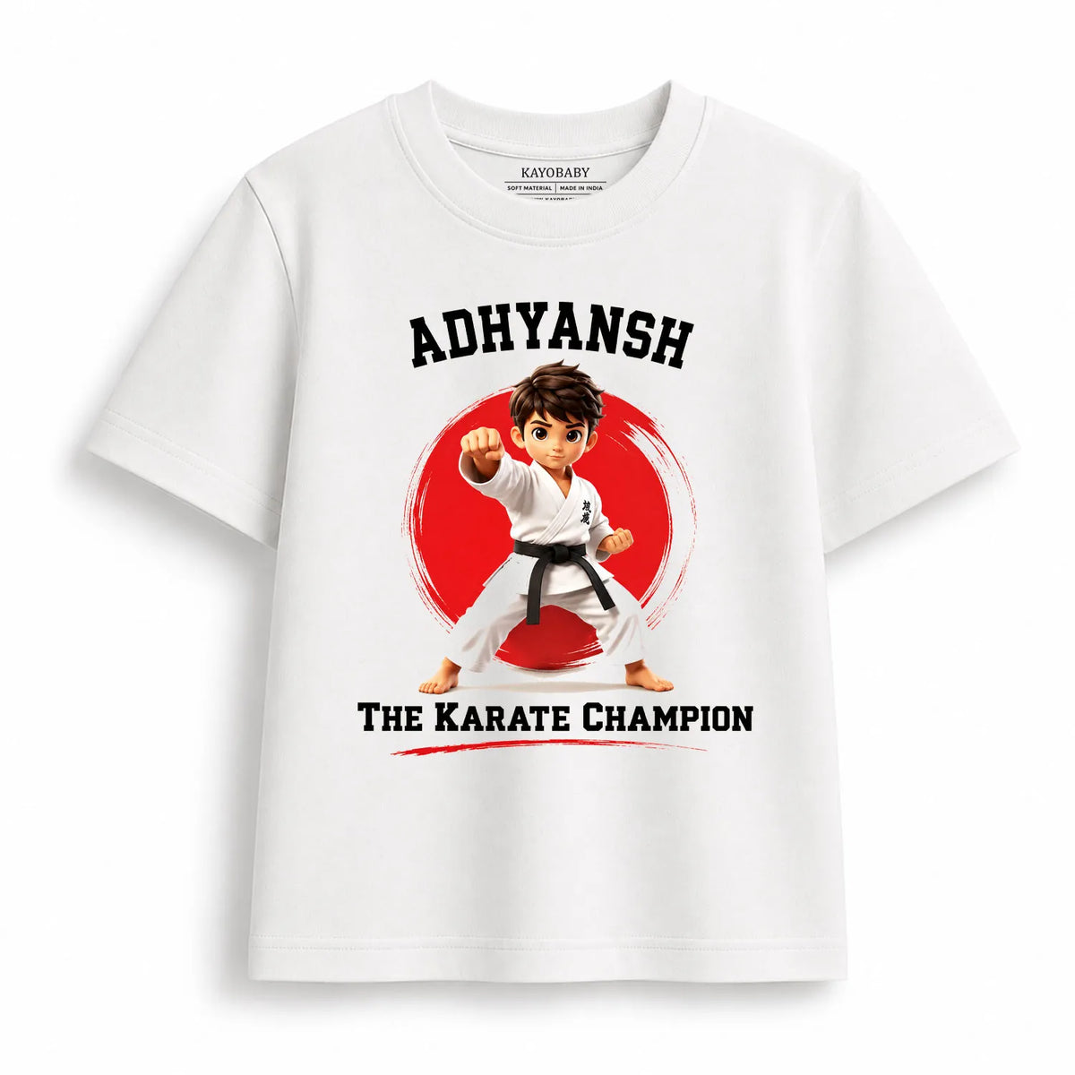 Personalized Karate Champion Kids T-Shirt