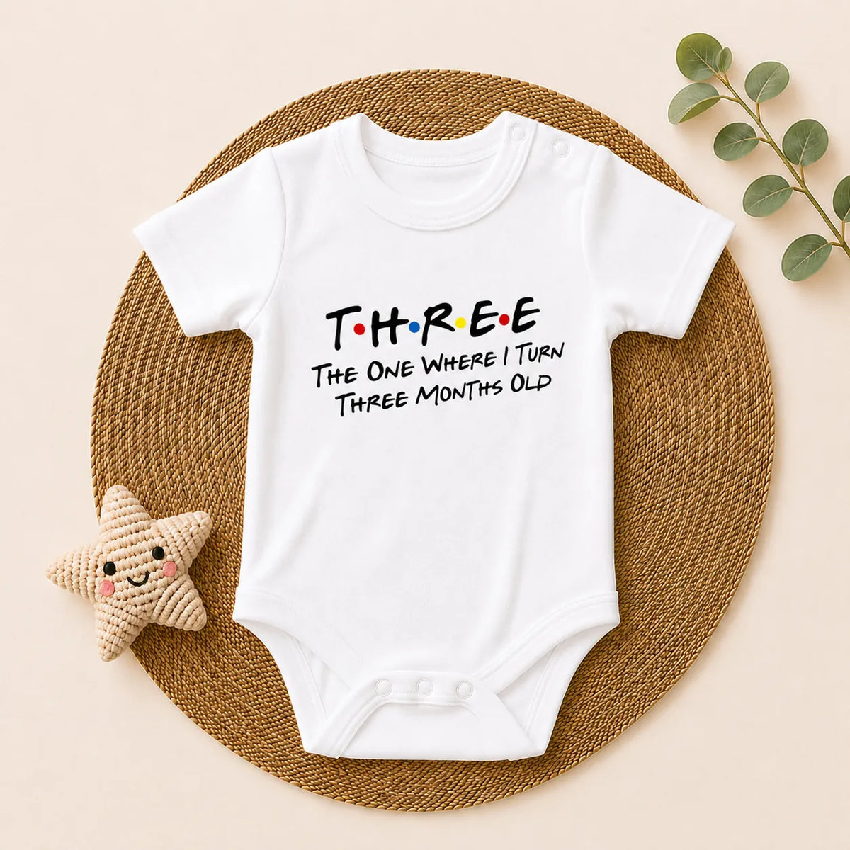 12-Piece Baby Milestone Romper Set(1 Months to 1 Year)