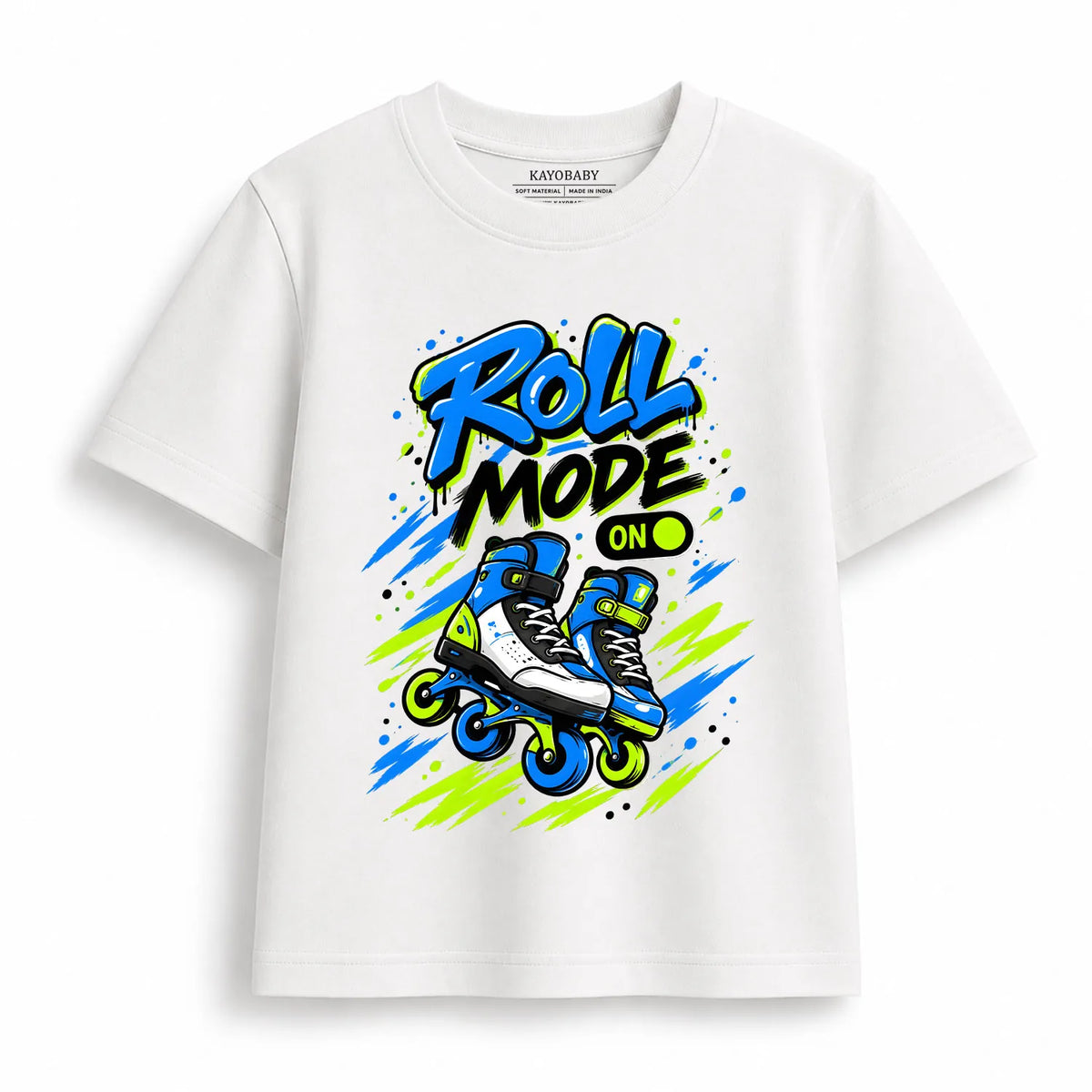 Roll More Kids Roller Skating T-Shirt | Cool Skate Graphic Tee for Kids