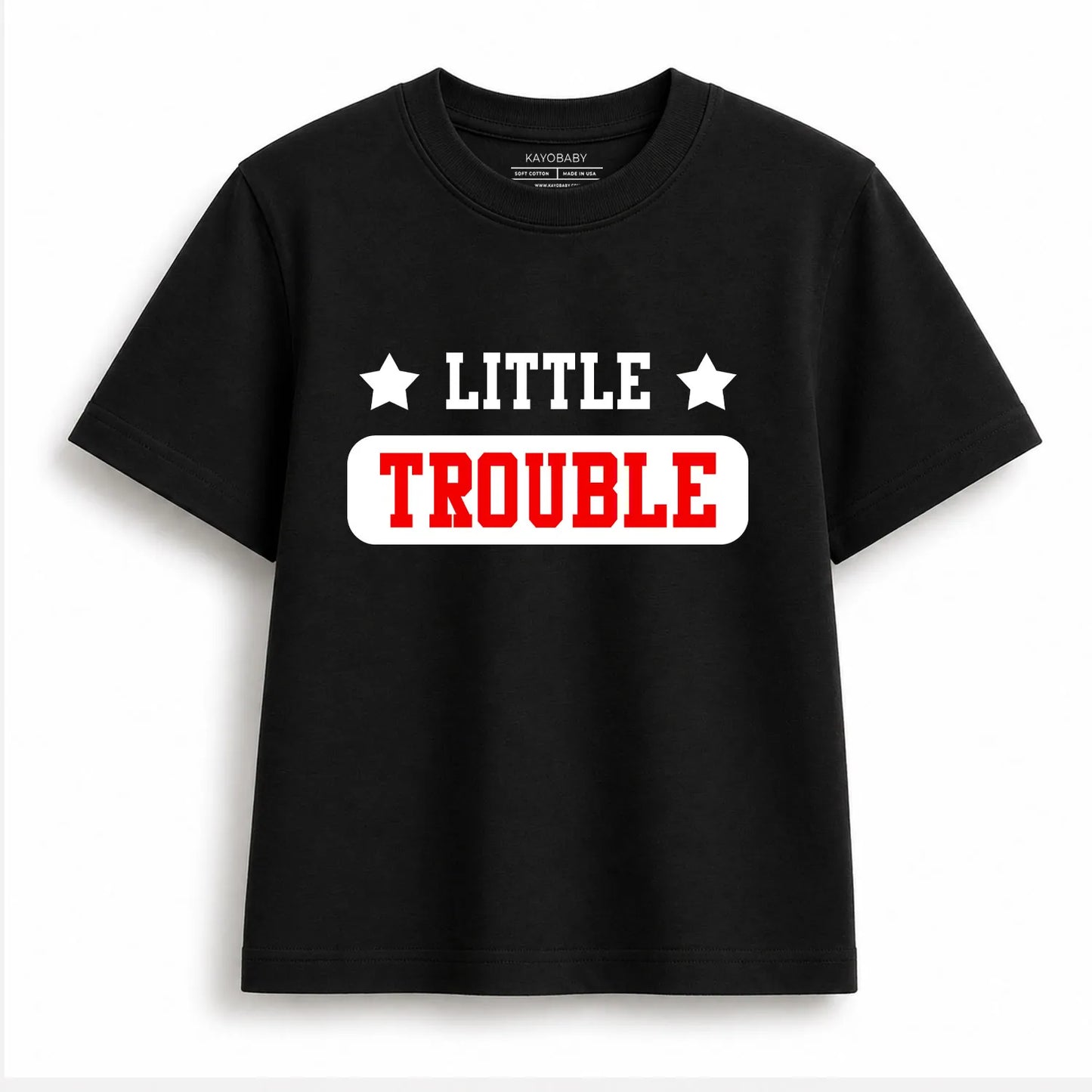 Big Trouble & Little Trouble Matching T-Shirt Set – Parent Child Matching Outfit