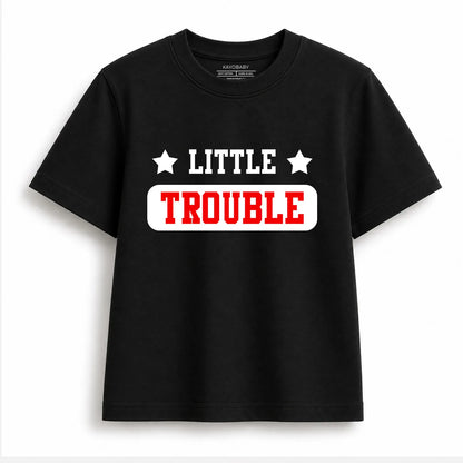 Big Trouble & Little Trouble Matching T-Shirt Set – Parent Child Matching Outfit