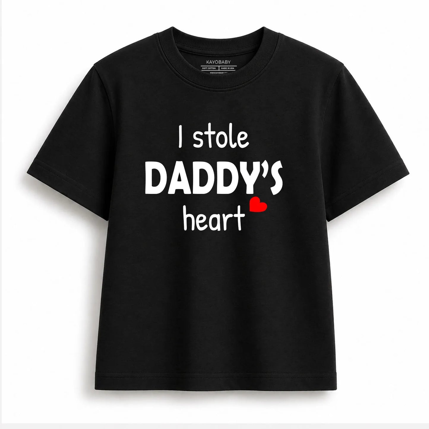 There's This Girl Who Stole My Heart & I Stole Daddy's Heart Matching T-Shirt Set