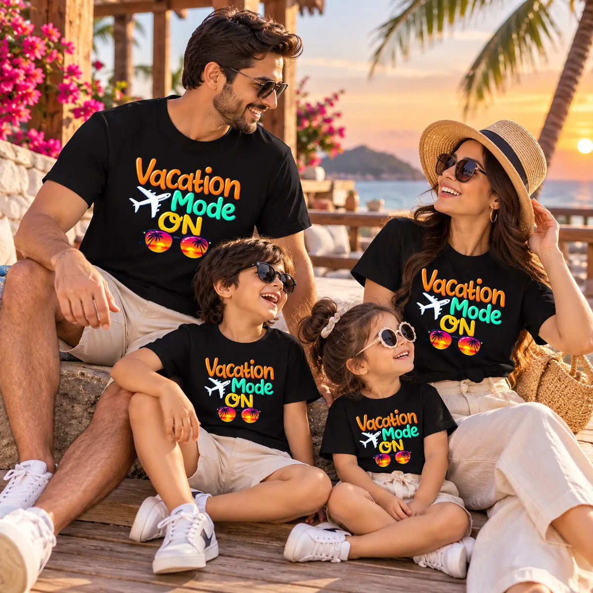 Vacation Mode On Family Matching T-Shirts – Summer Travel Collection