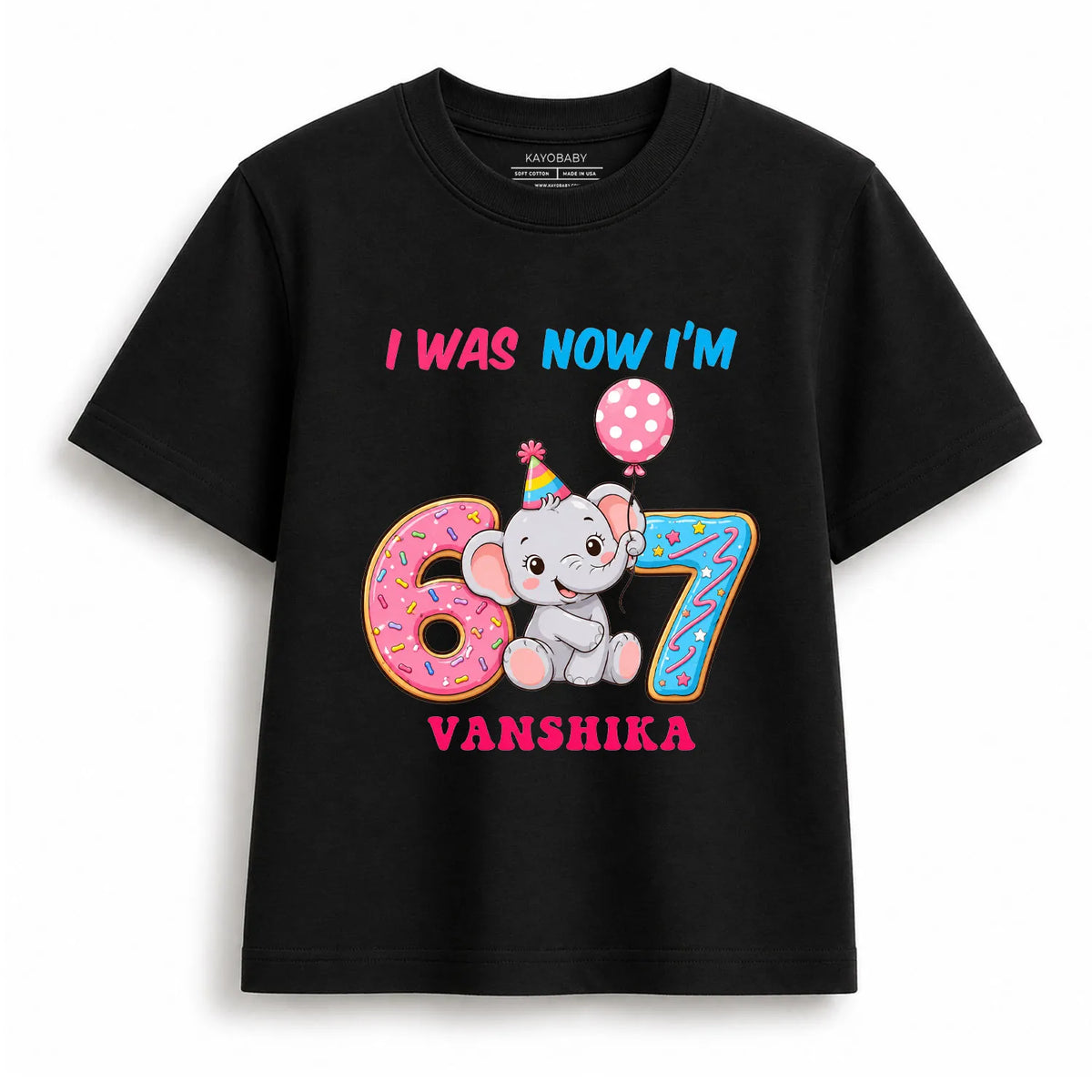 Personalized Now I'm 7 Kids Birthday T-Shirt