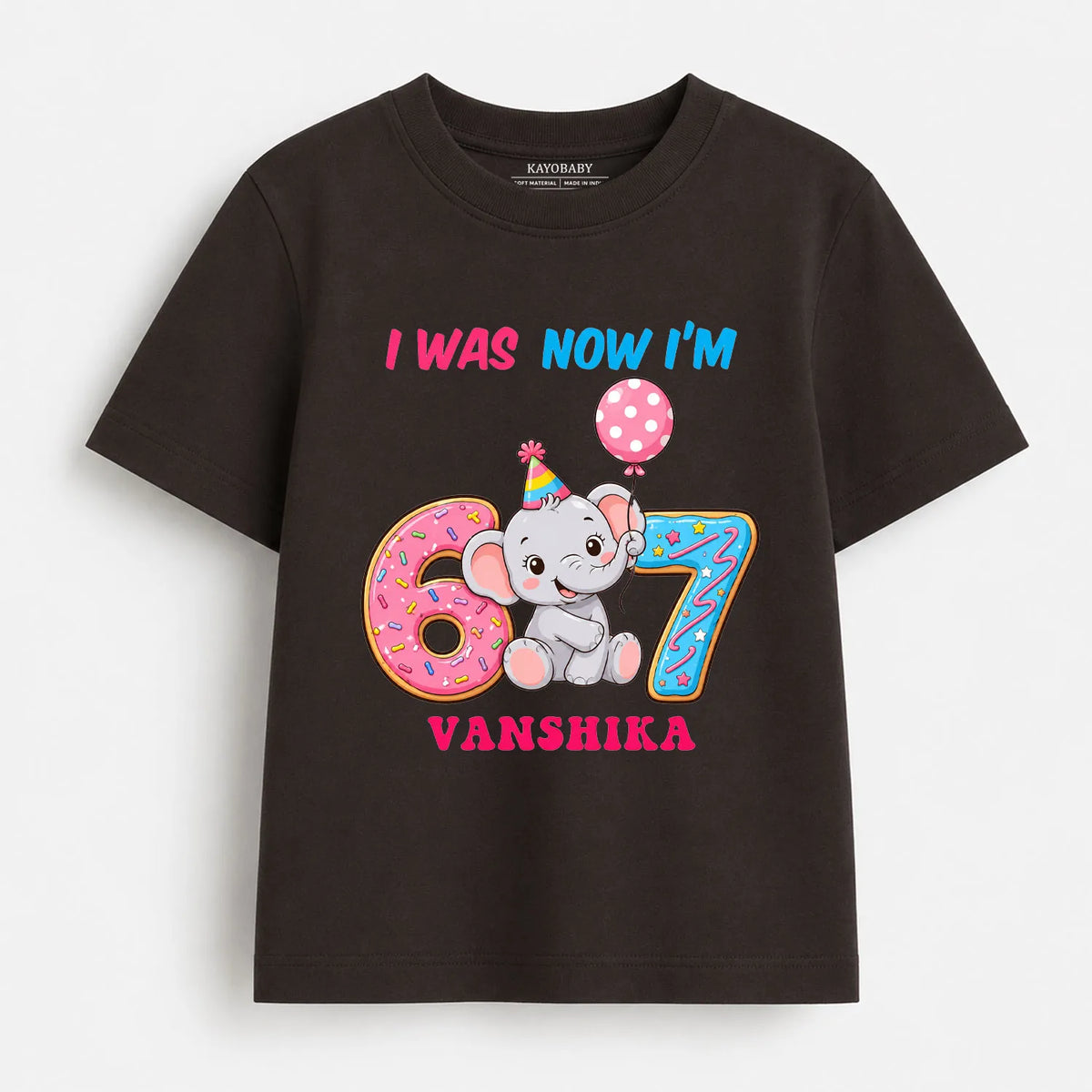 Personalized Now I'm 7 Kids Birthday T-Shirt