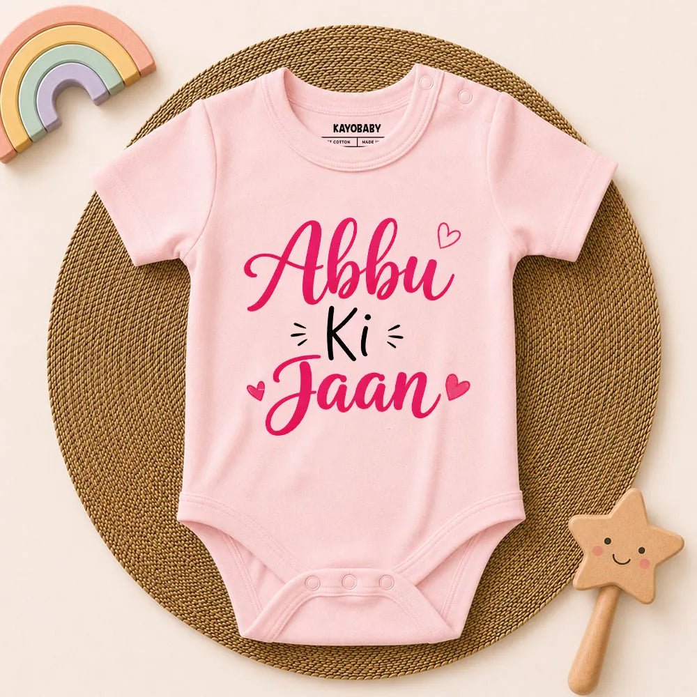 Abbu Ki Jaan Baby Romper | Cute Abbu & Baby Bond Outfit