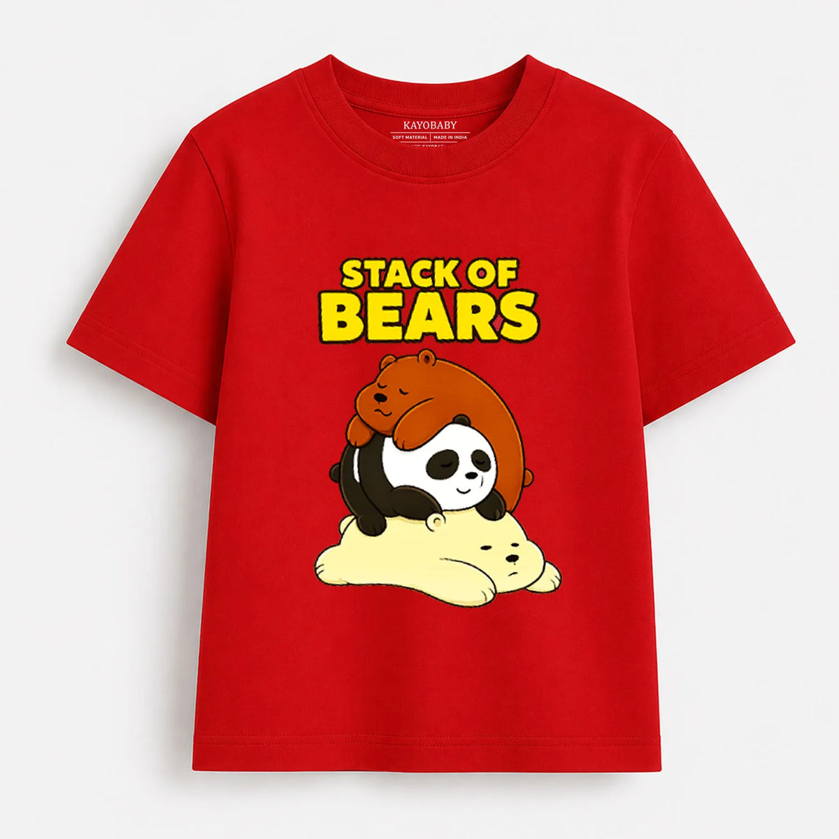 Kids Cotton T-Shirt Combo Pack of 4 | Personalized, Family Love & Cute Graphic Tees