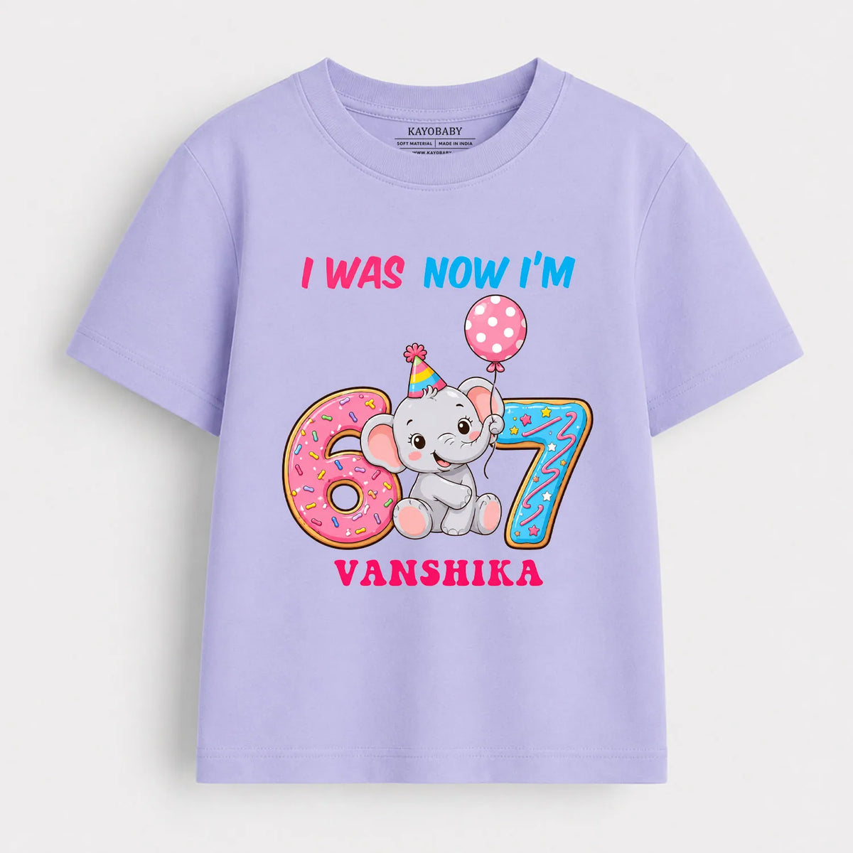 Personalized Now I'm 7 Kids Birthday T-Shirt